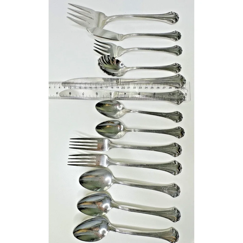 Reed & Barton REGINE Stainless Flatware Replacement Set 13 Dinner Fork Serving